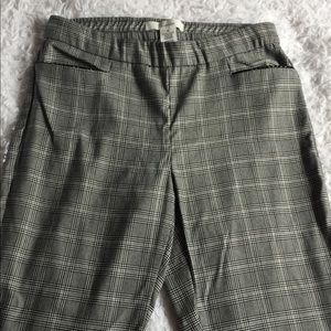 Black and white flannel pants